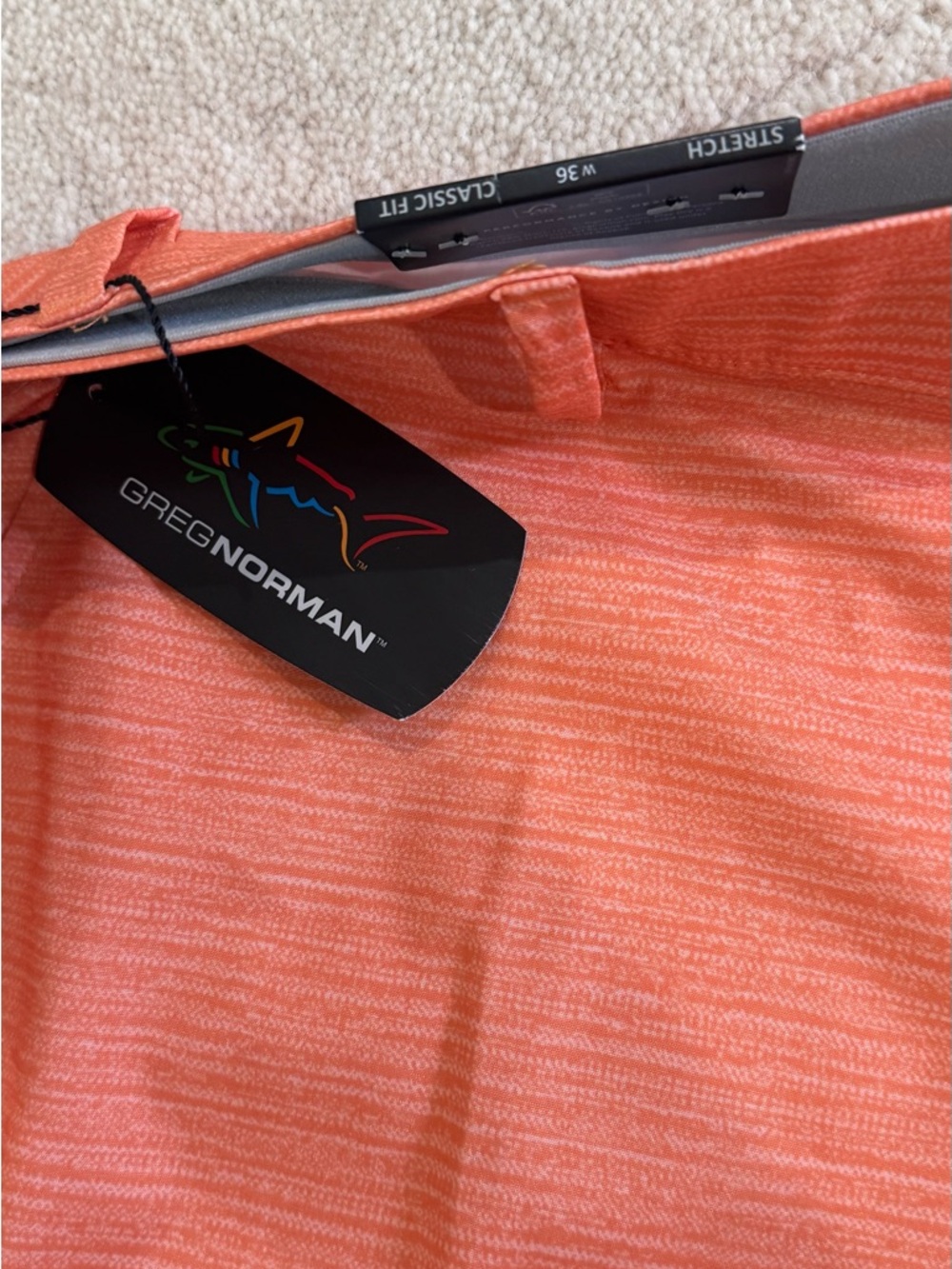 Greg Norman Collection Men's Coral Heather Stretch Shorts